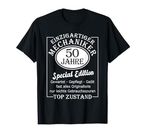 Kfz Mechaniker 50 Geburtstag Mann 50ster Männer Herren T-Shirt Kfz Mechaniker 50 Geburtstag Mann 50ster Männer Herren T-Shirt von Kfz Mechaniker Geschenk zum 50 Geburtstag