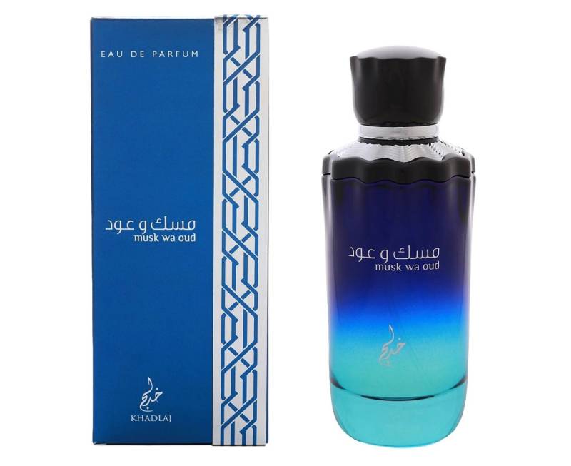 Khadlaj Eau de Parfum Musk Wa Oud Unisex Damen & Herren EDP Spray, KHADLAJ, Damenparfüm, Glasflakon, Herrenparfüm, Unisexduft von Khadlaj