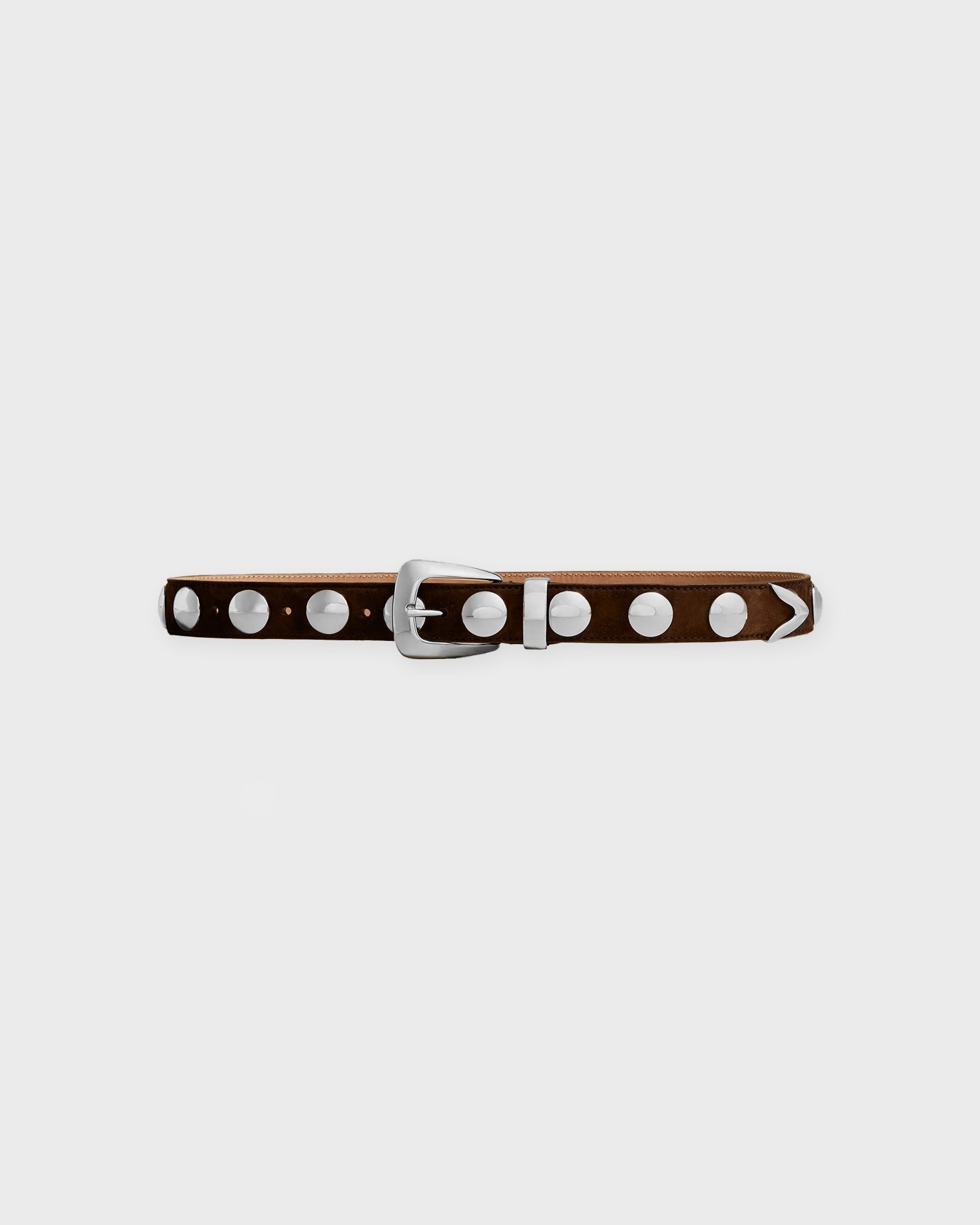 Khaite Belt Benny Silver Studs Brown Khaite Belt Benny Silver Studs Brown von Khaite