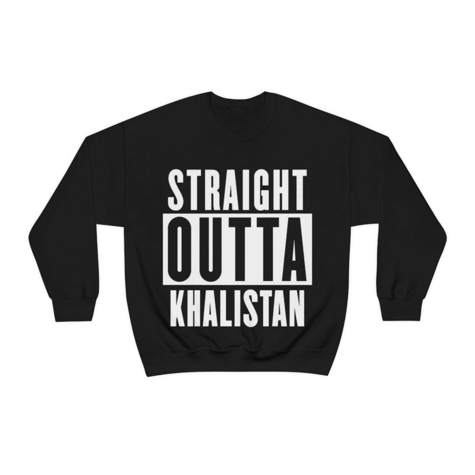 straight Outta Khalistan Unisex Heavy Blend Crewneck Sweatshirt von Khalza