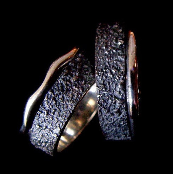 Kharma Silber Hochzeit Ringe von Kharmadesign