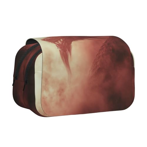 Khkbnb Angry Dragon Federmäppchen, Federmäppchen, Schreibwaren-Organizer, Kosmetiktasche, Bürobedarf von Khkbnb