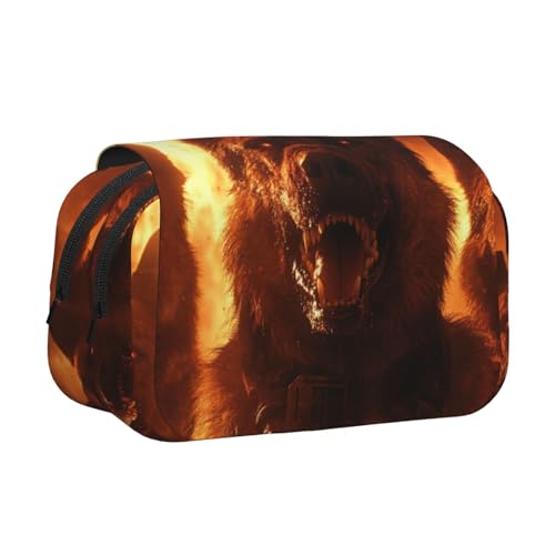 Khkbnb Cerberus Federmäppchen mit großem Fassungsvermögen, Federmäppchen, Schreibwaren-Organizer, Kosmetiktasche, Bürobedarf von Khkbnb