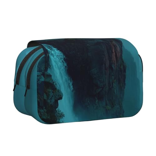 Khkbnb Cliff Wasserfall-Federmäppchen, Federmäppchen, Schreibwaren-Organizer, Kosmetiktasche, Bürobedarf von Khkbnb