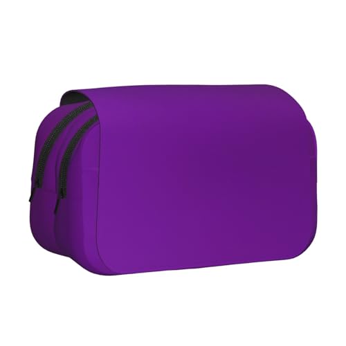 Khkbnb Dunkelviolettes Federmäppchen, Federmäppchen, Schreibwaren-Organizer, Kosmetiktasche, Bürobedarf von Khkbnb