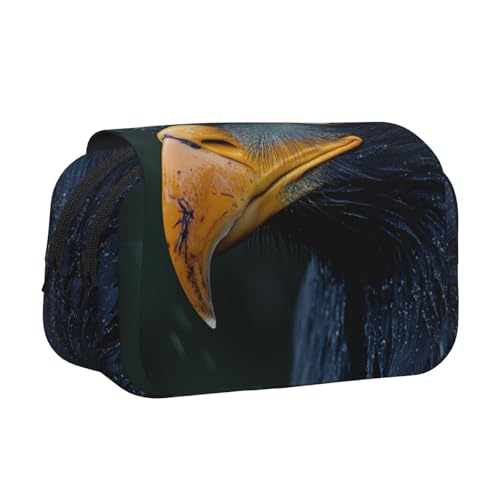 Khkbnb Eagles Federmäppchen mit großem Fassungsvermögen, Federmäppchen, Schreibwaren-Organizer, Kosmetiktasche, Bürobedarf von Khkbnb