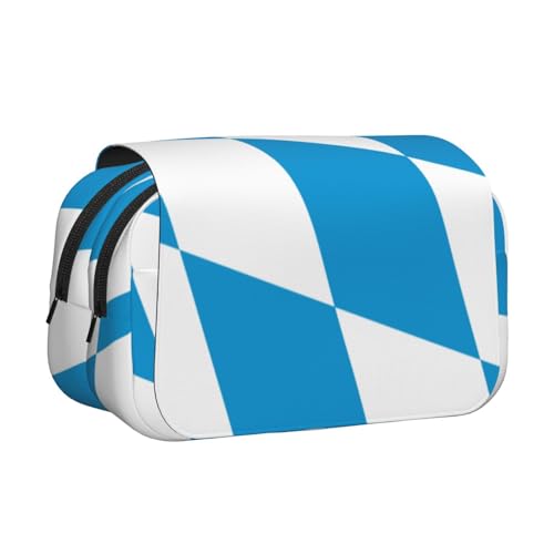 Khkbnb Federmäppchen, Federmäppchen, Schreibwaren-Organizer, Kosmetiktasche, Bürobedarf, Motiv: Flagge der Bayerischen Raute Khkbnb Federmäppchen, Federmäppchen, Schreibwaren-Organizer, Kosmetiktasche, Bürobedarf, Motiv: Flagge der Bayerischen Raute von Khkbnb