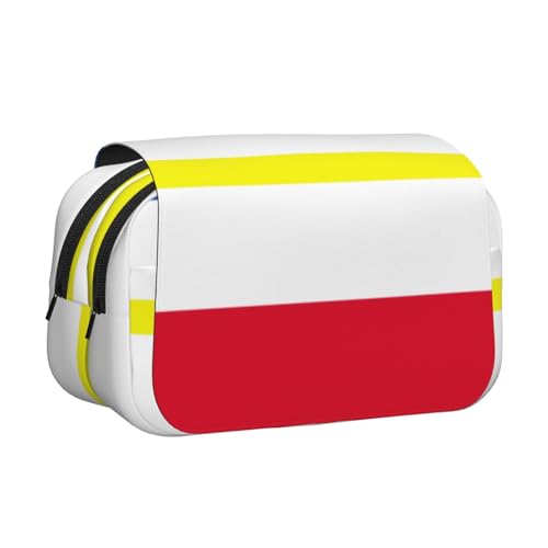 Khkbnb Federmäppchen, Motiv: Flagge des Kantons Mecklenburg, großes Fassungsvermögen, Schreibwaren-Organizer, Kosmetiktasche, Bürobedarf Khkbnb Federmäppchen, Motiv: Flagge des Kantons Mecklenburg, großes Fassungsvermögen, Schreibwaren-Organizer, Kosmetiktasche, Bürobedarf von Khkbnb