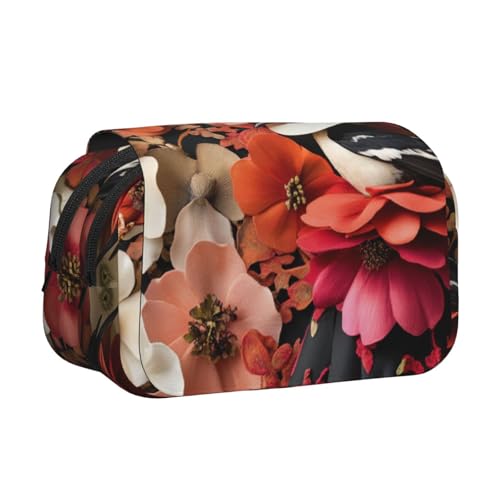 Khkbnb Federmäppchen mit Fantasy-Blumen, großes Fassungsvermögen, Federmäppchen, Schreibwaren-Organizer, Kosmetiktasche, Bürobedarf Khkbnb Federmäppchen mit Fantasy-Blumen, großes Fassungsvermögen, Federmäppchen, Schreibwaren-Organizer, Kosmetiktasche, Bürobedarf von Khkbnb