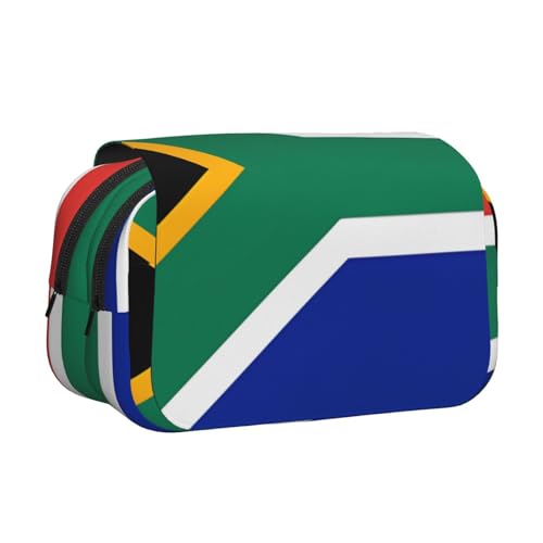 Khkbnb Federmäppchen mit Südafrika-Flagge, großes Fassungsvermögen, Federmäppchen, Schreibwaren-Organizer, Kosmetiktasche, Bürobedarf Khkbnb Federmäppchen mit Südafrika-Flagge, großes Fassungsvermögen, Federmäppchen, Schreibwaren-Organizer, Kosmetiktasche, Bürobedarf von Khkbnb