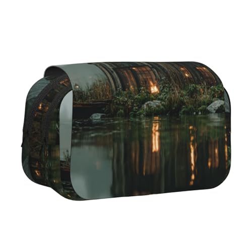 Khkbnb Federmäppchen mit großem Fassungsvermögen, Federmäppchen, Schreibwaren-Organizer, Kosmetiktasche, Bürobedarf von Khkbnb