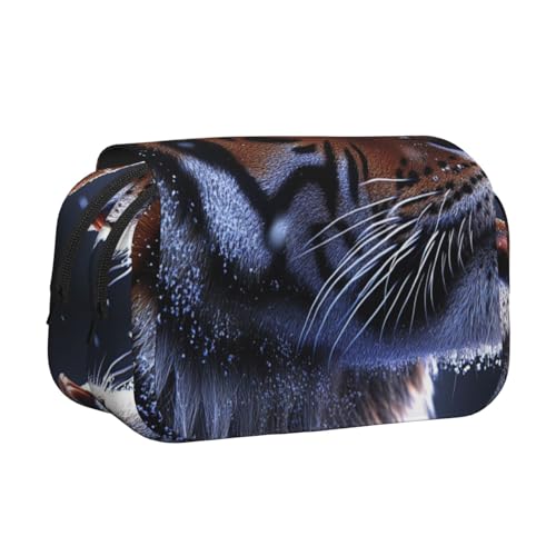 Khkbnb Federmäppchen mit großem Fassungsvermögen, Motiv: The Sorrow of Tigers, Federmäppchen, Schreibwaren-Organizer, Kosmetiktasche, Bürobedarf von Khkbnb