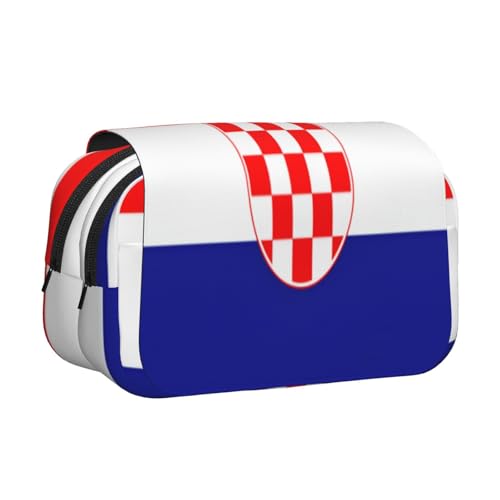 Khkbnb Federmäppchen mit großer Kapazität der Republik Kroatien, Federmäppchen, Schreibwaren-Organizer, Kosmetiktasche, Bürobedarf Khkbnb Federmäppchen mit großer Kapazität der Republik Kroatien, Federmäppchen, Schreibwaren-Organizer, Kosmetiktasche, Bürobedarf von Khkbnb