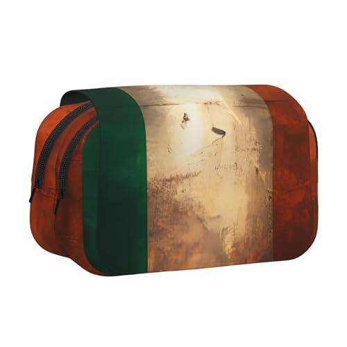 Khkbnb Federmäppchen mit irischer Flagge, großes Fassungsvermögen, Federmäppchen, Schreibwaren-Organizer, Kosmetiktasche, Bürobedarf Khkbnb Federmäppchen mit irischer Flagge, großes Fassungsvermögen, Federmäppchen, Schreibwaren-Organizer, Kosmetiktasche, Bürobedarf von Khkbnb