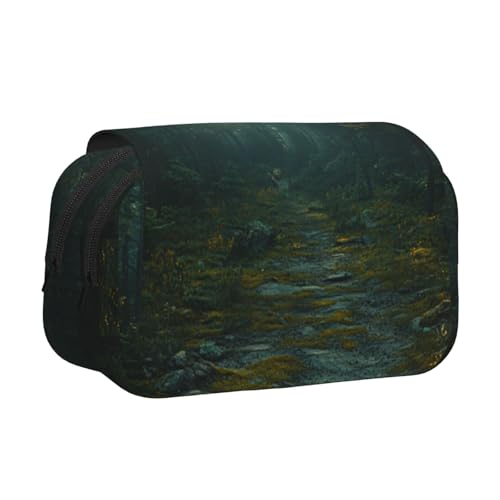 Khkbnb Forest Trail Federmäppchen, Federmäppchen, Schreibwaren-Organizer, Kosmetiktasche, Bürobedarf von Khkbnb