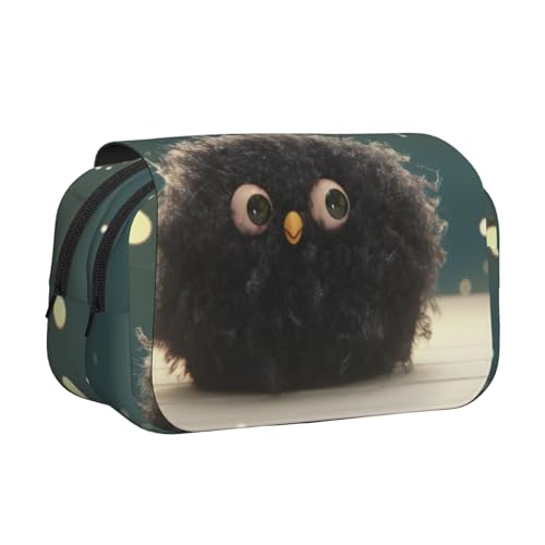 Khkbnb Furry Creature Federmäppchen, Federmäppchen, Schreibwaren-Organizer, Kosmetiktasche, Bürobedarf von Khkbnb