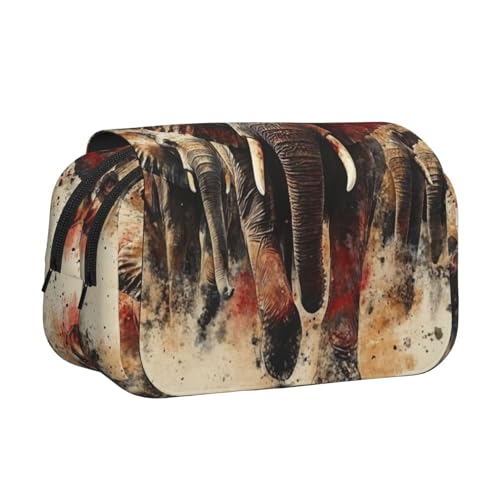 Khkbnb Gemaltes Federmäppchen, Federmäppchen, Schreibwaren-Organizer, Kosmetiktasche, Bürobedarf von Khkbnb