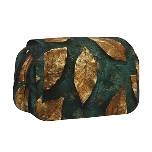 Khkbnb Luxuriöses Federmäppchen mit Schildkrötenrückseite, großes Fassungsvermögen, Federmäppchen, Schreibwaren-Organizer, Kosmetiktasche, Bürobedarf von Khkbnb