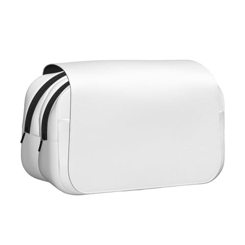 Khkbnb Natürliches weißes Federmäppchen, Federmäppchen, Schreibwaren-Organizer, Kosmetiktasche, Bürobedarf von Khkbnb