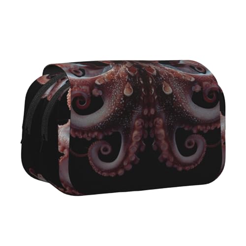 Khkbnb Octopus Federmäppchen, Federmäppchen, Schreibwaren-Organizer, Kosmetiktasche, Bürobedarf von Khkbnb