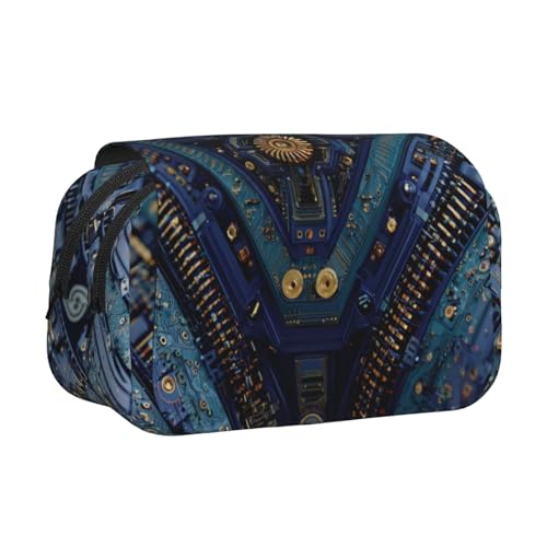 Khkbnb Tech World Federmäppchen, Federmäppchen, Schreibwaren-Organizer, Kosmetiktasche, Bürobedarf von Khkbnb