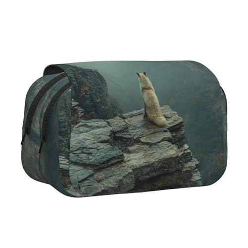 Khkbnb The Fox in the Canyon Federmäppchen, Federmäppchen, Schreibwaren-Organizer, Kosmetiktasche, Bürobedarf von Khkbnb