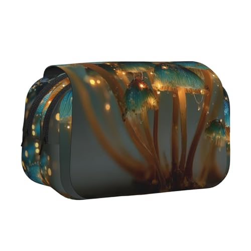 Khkbnb The Secret of Mushrooms Federmäppchen, Federmäppchen, Schreibwaren-Organizer, Kosmetiktasche, Bürobedarf von Khkbnb