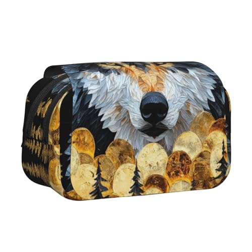 Khkbnb Tribal Totem Federmäppchen, Federmäppchen, Schreibwaren-Organizer, Kosmetiktasche, Bürobedarf von Khkbnb