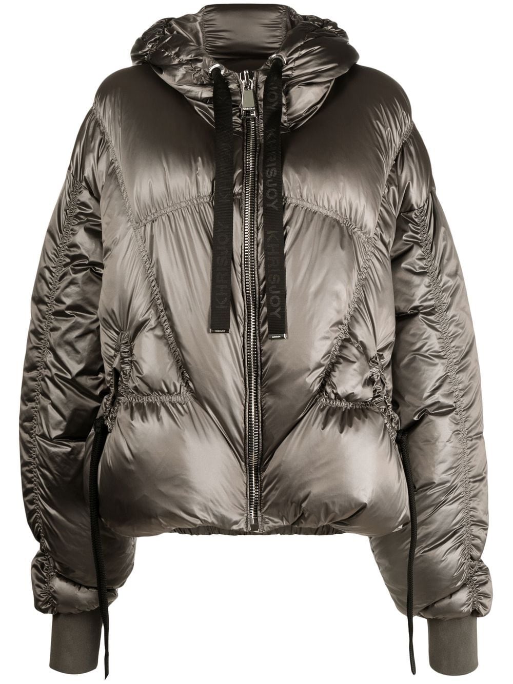 Khrisjoy hooded puffer jacket - Grau von Khrisjoy