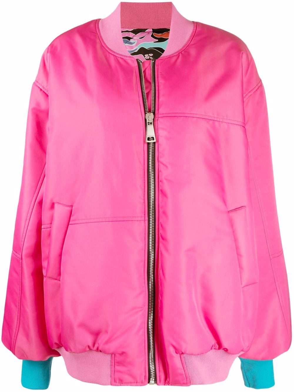 Khrisjoy Gefütterte Oversized-Jacke - Rosa von Khrisjoy