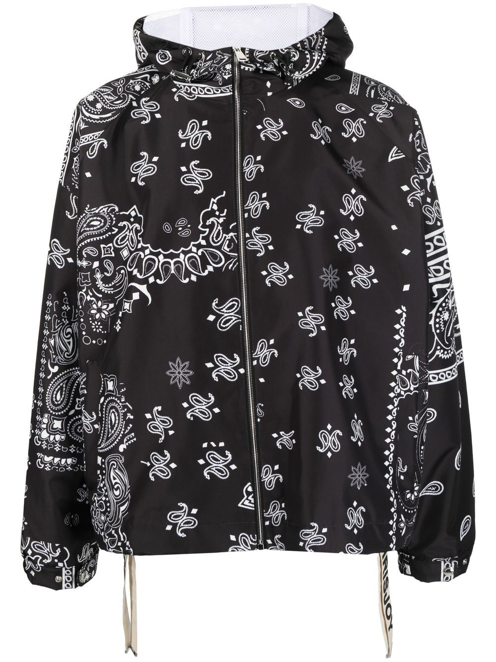 Khrisjoy Kapuzenjacke mit Paisley-Stickerei - Schwarz von Khrisjoy