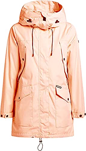 khujo AIRA2 AIRA3 Damen Mantel Übergangsjacke Parka Jacke Coat (as3, alpha, l, regular, regular, Peach (Aira3)) von khujo