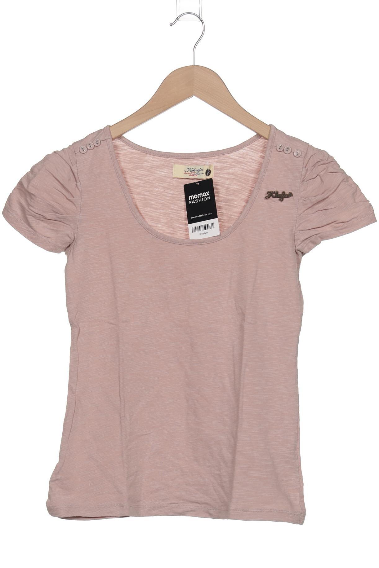 Khujo Damen T-Shirt, pink, Gr. 36 von Khujo