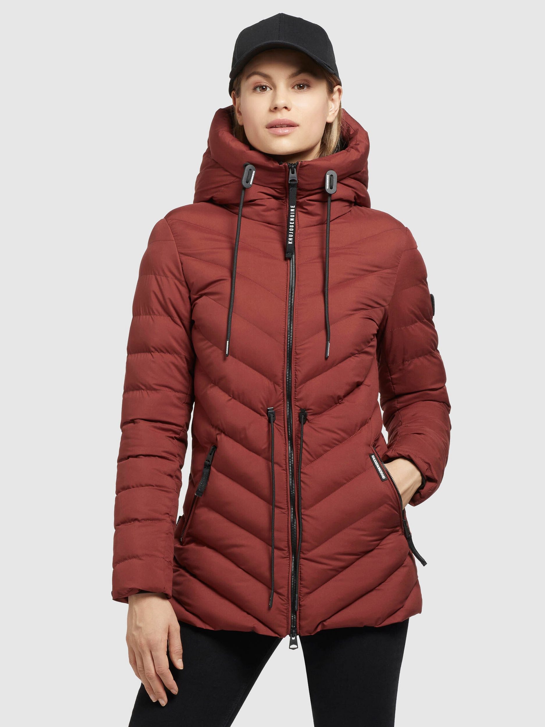 Khujo Winterjacke Noomi Matt rot-braun von Khujo