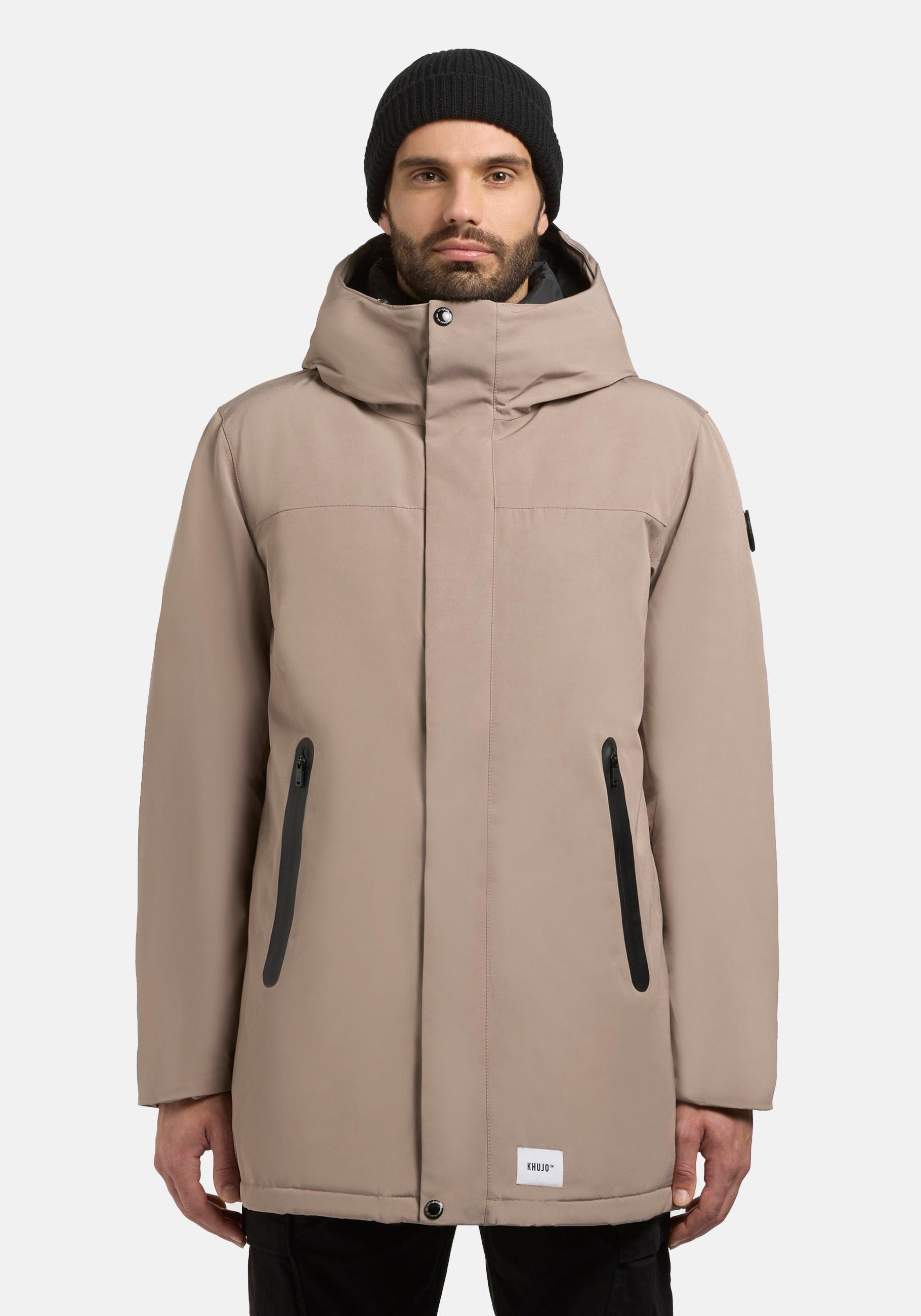 khujo Kurzmantel "Kann-YM", Kurzer Herren Wintermantel mit Kapuze von Khujo