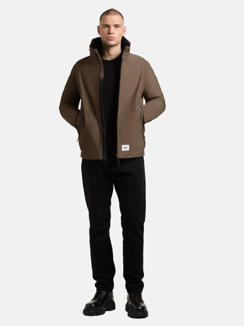 khujo Outdoorjacke "Huey" ohne Kapuze Herren Winterjacke mit abnehmbarem Plüsch-Besatz von Khujo