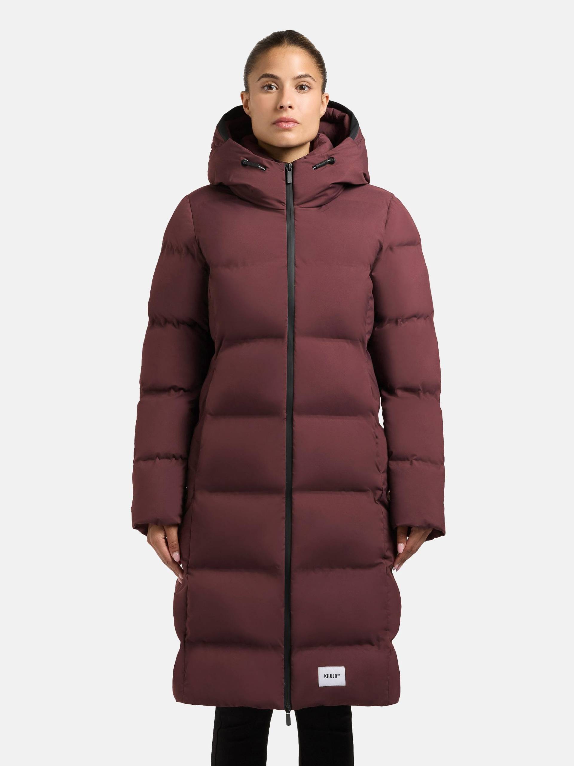 khujo Steppmantel "Finnie3" Warmer Damen Wintermantel mit großer Kapuze von Khujo