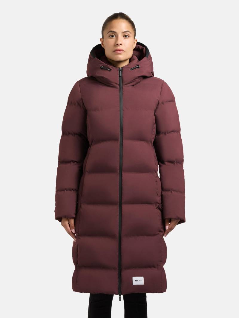 khujo Steppmantel "Finnie3" Warmer Damen Wintermantel mit großer Kapuze von Khujo