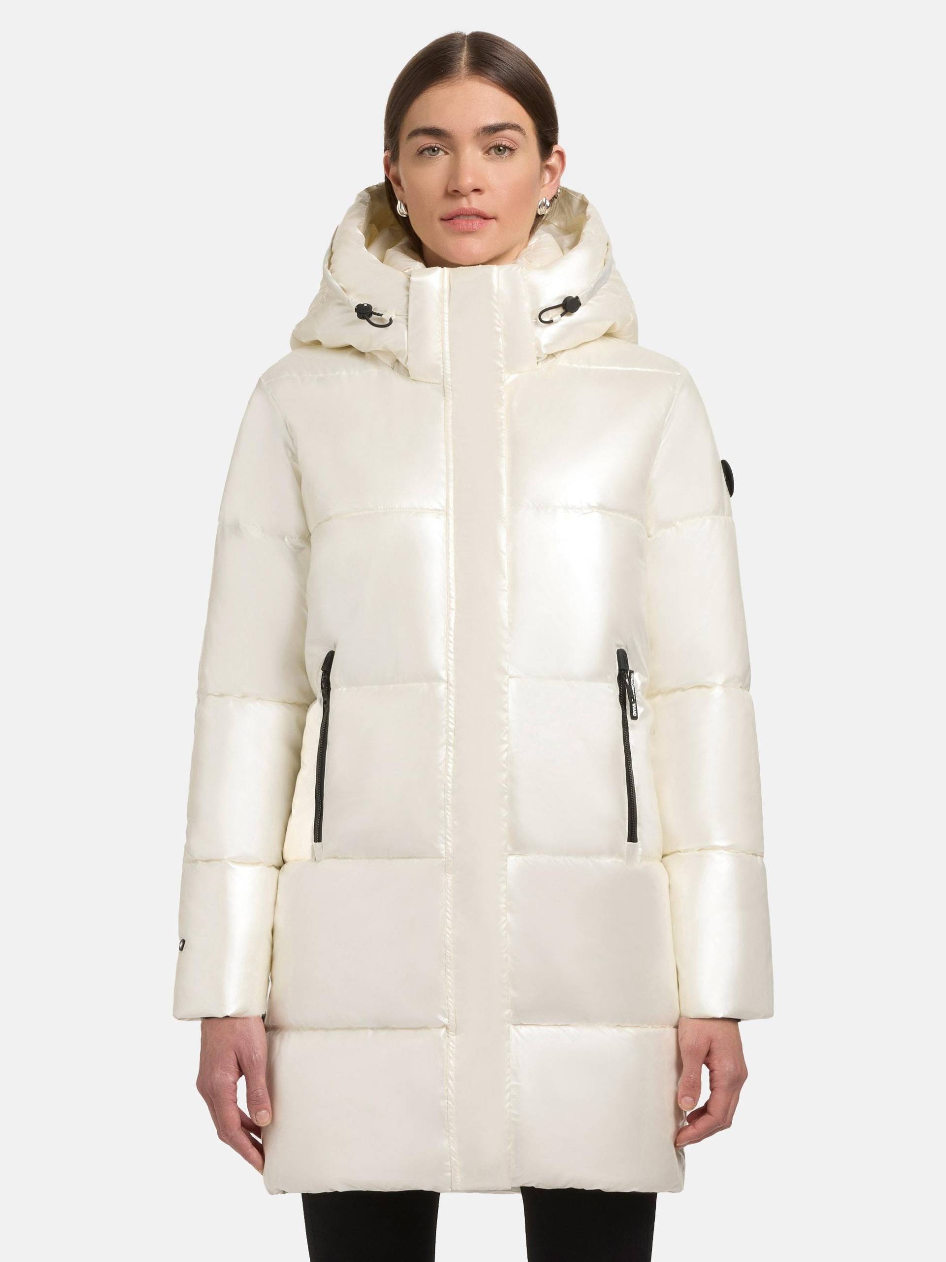 khujo Steppmantel "Haya Shiny-YM" Wasserdichter gesteppter Damen Winter Kurzmantel von Khujo