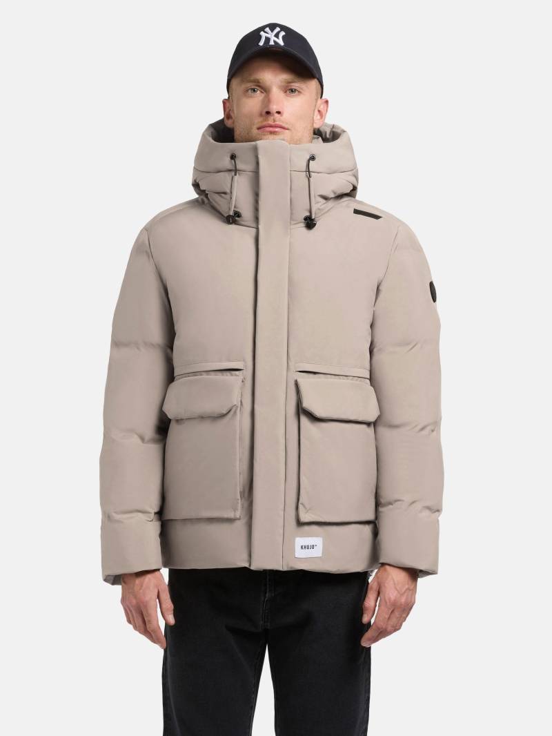 khujo Winterjacke "Dave" mit Kapuze Warme Herren Outdoorjacke mit Rucksackträgern innen von Khujo