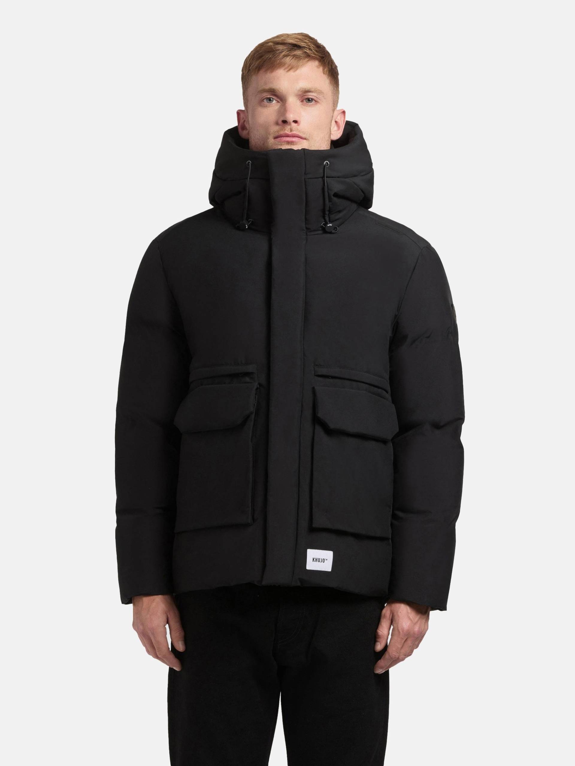 khujo Winterjacke "Dave" mit Kapuze Warme Herren Outdoorjacke mit Rucksackträgern innen von Khujo