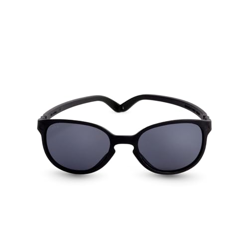 KI ET LA Unisex Kinder Wazz Sonnenbrille, Schwarz von Ki ET LA