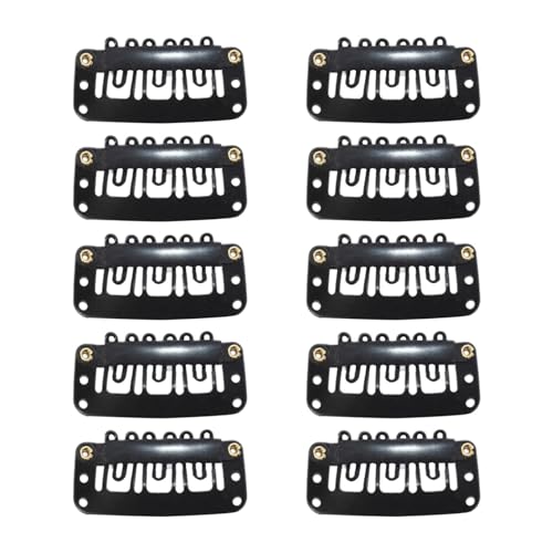 KiBcsLic 10 Stück Perückenclips mit 6 Zähnen, Kammclips, Tragbare Schnappclips für DIY Accessoires für Frauen KiBcsLic 10 Stück Perückenclips mit 6 Zähnen, Kammclips, Tragbare Schnappclips für DIY Accessoires für Frauen von KiBcsLic