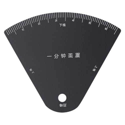 KiBcsLic Augenbrauenschablonenlineal mit Bogenführung für Anfänger für Frauen, robustes Formwerkzeug von KiBcsLic