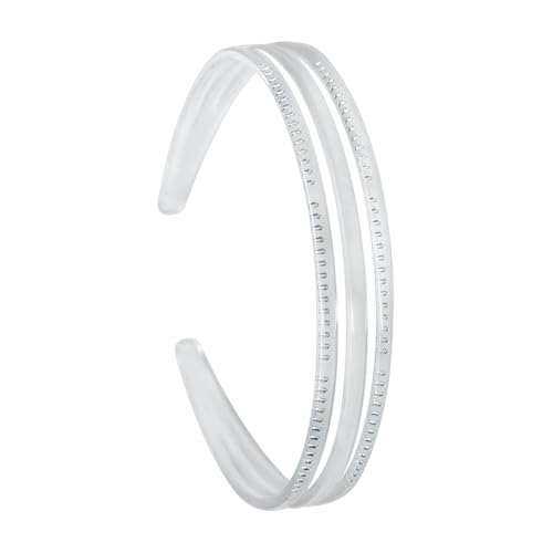 KiBcsLic Damen Stirnband mit Dreireihiger Haarspange, Alltagsaccessoire, Transparent KiBcsLic Damen Stirnband mit Dreireihiger Haarspange, Alltagsaccessoire, Transparent von KiBcsLic