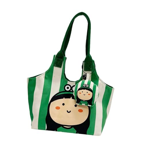 KiBcsLic Damen Tragetasche, Stilvolle Canvas Handtasche mit Großem Fassungsvermögen für Pendler Und Reisen KiBcsLic Damen Tragetasche, Stilvolle Canvas Handtasche mit Großem Fassungsvermögen für Pendler Und Reisen von KiBcsLic