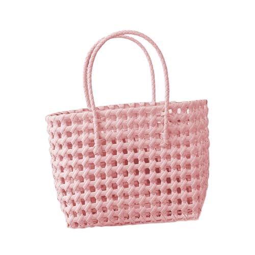 KiBcsLic Gewebte Handtasche für Damen, Stilvolle Tasche mit Griff Oben für Urlaub, Pendeln, Dating von KiBcsLic