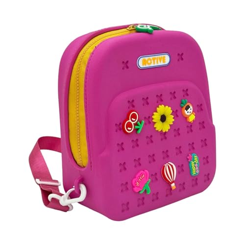 KiBcsLic Strandtasche mit Loch, Handtasche für Outdoor-Sport, Schwimmen, Einkaufen, Rose Rot von KiBcsLic