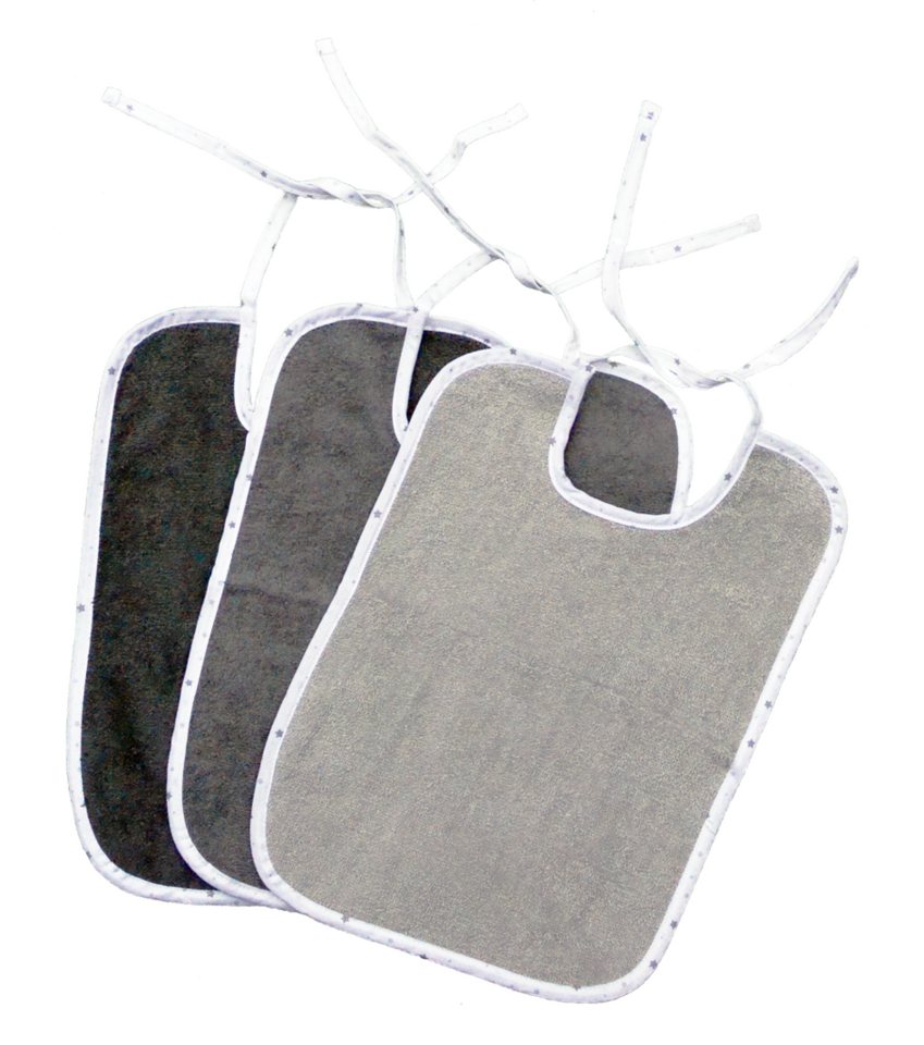 KiGATEX Lätzchen KiGATEX 3er Set XXL Babylätzchen aus Baumwolle von KiGATEX