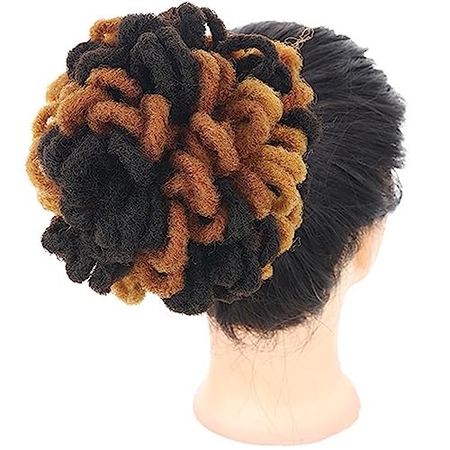 Damen-Perücke, Haarknoten, Haarwickel, Kordelzug, schmutziger Zopf, explodierender Haarwickel Modedekoration (Color : 15, Size : 1) von KiHene